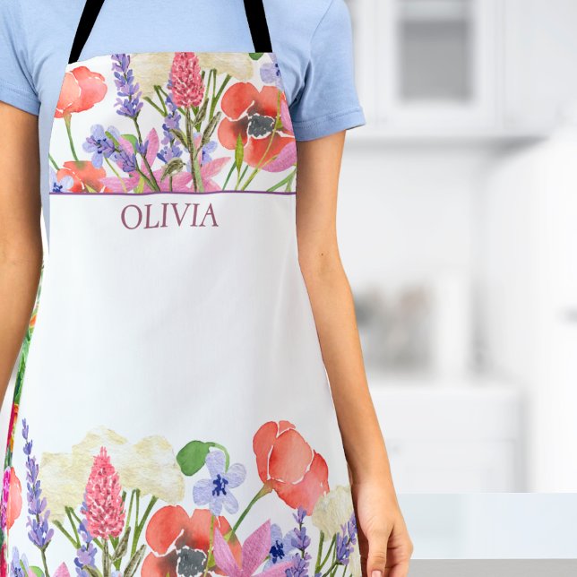 Blume für die Aquarellfarbe, Geschenk für die Gebu Schürze (Von Creator hochgeladen)