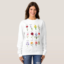 Blume für die Geburtsmonate Alle 12 Monate Sweatshirt