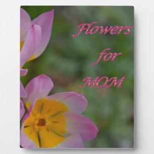 Blume für die Mama Fotoplatte