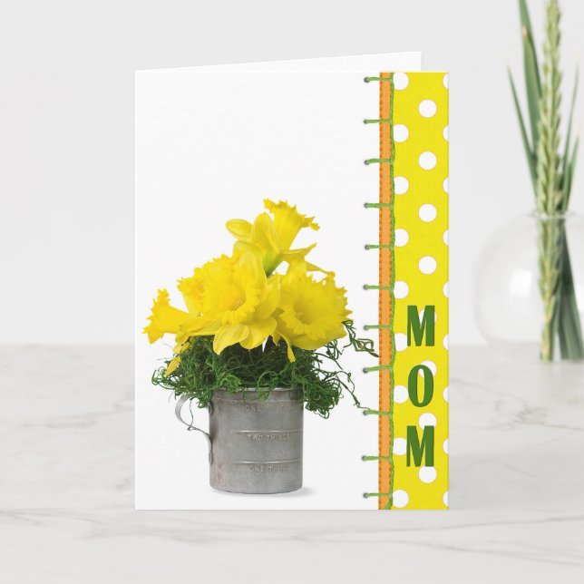 Blume für die Mama Karte (Vorderseite)