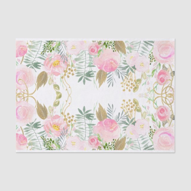 Blume für die Tissue Paper Seidenpapier (Vorderseite)