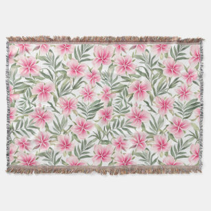 Blume für florales Muster Oleander Decke