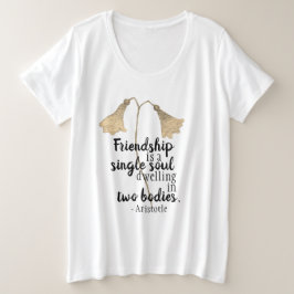 Blume für Freundschaftsangebote Große Größe T-Shirt