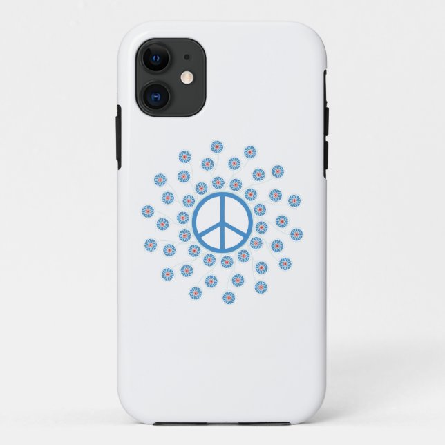 Blume für Friedenszeichen Case-Mate iPhone Hülle (Rückseite)