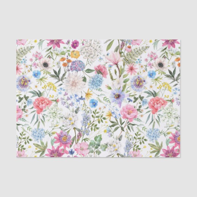 Blume für gemischte Gartenanlagen Seidenpapier (Vorderseite)