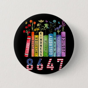 Blume für Gleichberechtigung gegen Trump Frauen Button
