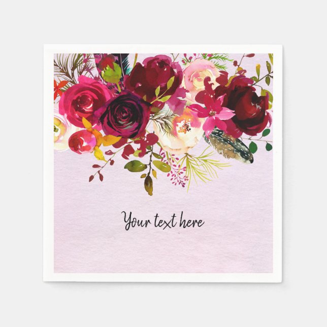 Blume für jeden Anlass Serviette (Vorderseite)