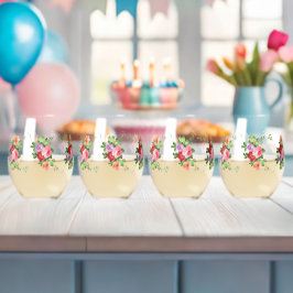 Blume für klassische Stile Weinglas Ohne Stiel