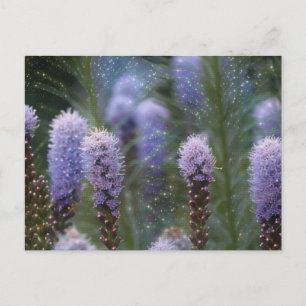 Blume für kosmische Lila Sprünge Postkarte