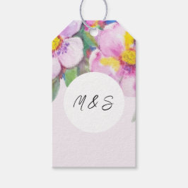 Blume für künstlerische Pfirsiche Personalisiert Geschenkanhänger