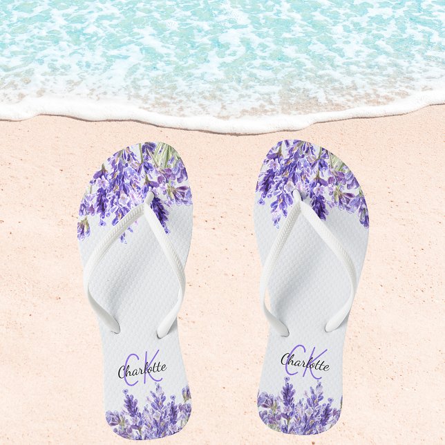 Blume für Lavendel Flip Flops (Von Creator hochgeladen)