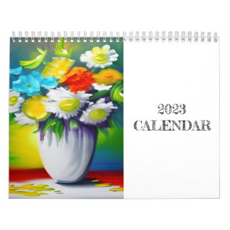 Blume für lebendige Farben Kalender