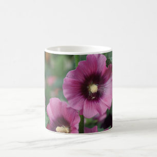 Blume für lila Hibisken Kaffeetasse