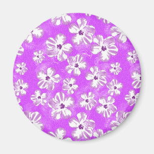 Blume für lila Hibisken Magnet
