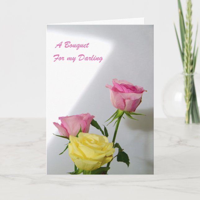 Blume für meinen Schatz. Karte (Vorderseite)