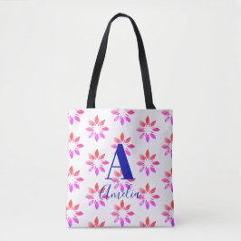 Blume für Monogramm; rückwirkendes Muster für Wass Tasche