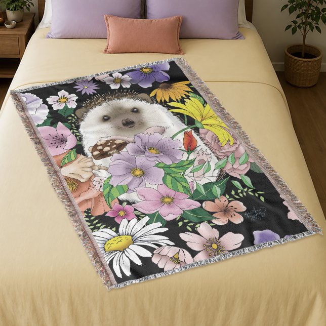 Blume für niedliche Igel Decke (Von Creator hochgeladen)