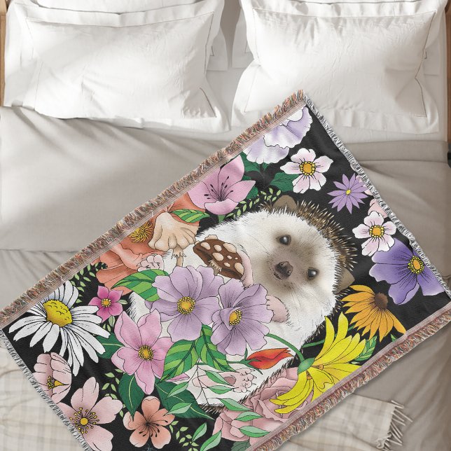 Blume für niedliche Igel Decke (Von Creator hochgeladen)