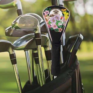 Blume für niedliche Igel Golf Headcover