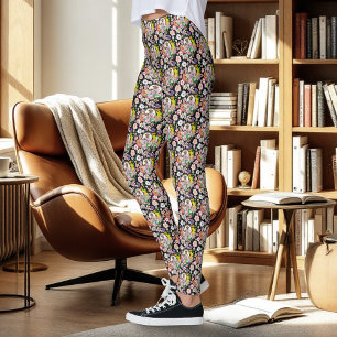 Blume für niedliche Igel Leggings