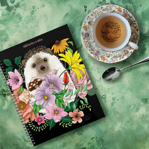 Blume für niedliche Igel Planer