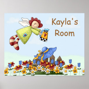 Blume für niedliche Landbewohner Poster