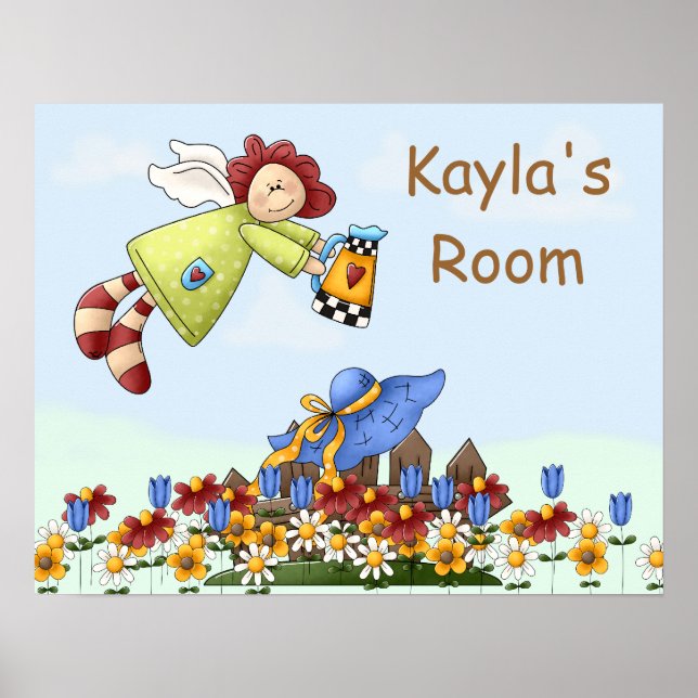 Blume für niedliche Landbewohner Poster (Vorne)