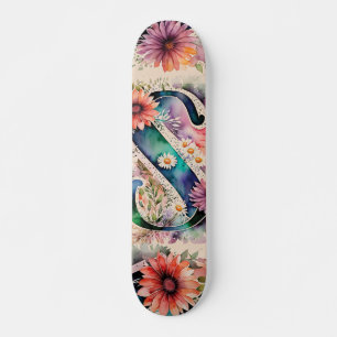 Blume für Pastell- und Jewel Tone Skateboard