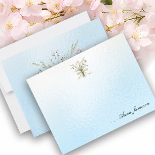 Blume für personalisierte Namensfelder Mitteilungskarte