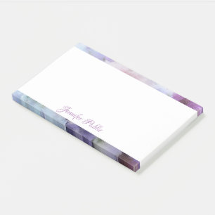 Blume für personalisiertes Handskripttext Post-it Klebezettel