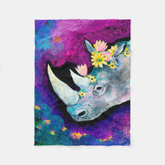 Blume für Rhino Fleecedecke