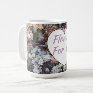 Blume für Sie Kaffeetasse