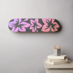 Blume für tropische hawiianische Hibisken Skateboard