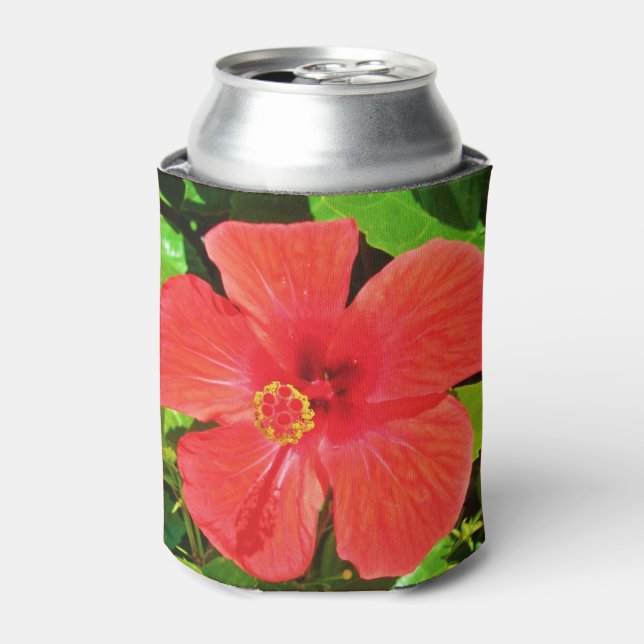 Blume für tropischen Hibiskus Dosenkühler (Kanne Vorderseite)
