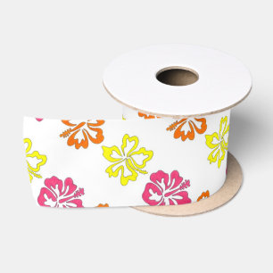 Blume für tropischen Hibiskus Satinband