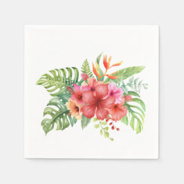 Blume für tropischen Hibiskus Serviette