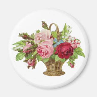 Blume für Vintage Rose Magnet