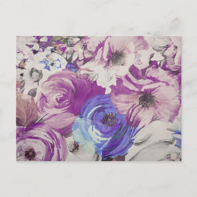 Blume für Vintage Rose Musterbeispiel Postkarte (Vorderseite)