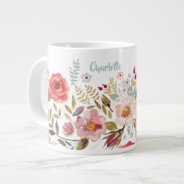 Blume für Wasserfarben Benutzerdefinierte Jumbo-Ta Jumbo-Tasse