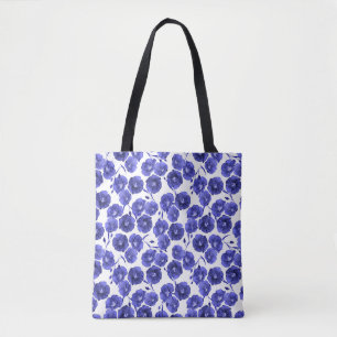 Blume für Wasserfarben: Botanisches Hintergrundpap Tasche