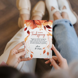 Blume für Wasserfarben Erntedank Feiertagskarte