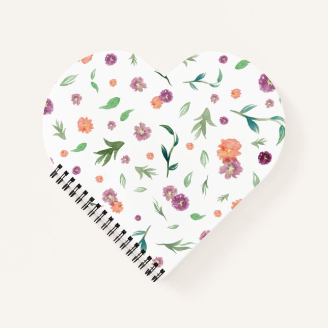 Blume für Wasserfarben für Reisenotizen Notizbuch (Vorderseite)