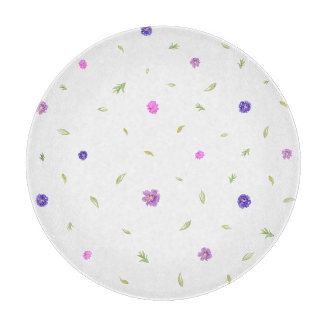 Blume für Wasserfarben - Geschenk für die Mama Schneidebrett (Vorderseite)