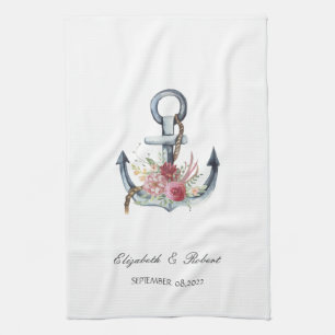 Blume für Wasserfarben Geschirrtuch