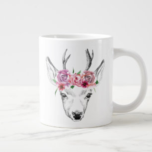 Blume für Wasserfarben Jumbo-Tasse