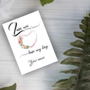 Blume für Wasserfarben lustig Flat Holiday Card Feiertagskarte