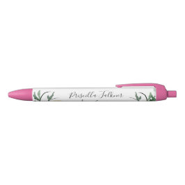 Blume für Wasserfarben mit Monogrammname Kugelschreiber