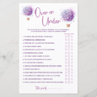 Blume für Wasserfarben | Over & Under Game