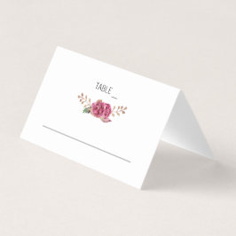 Blume für Wasserfarben Platzkarten Hochzeiten Visitenkarten
