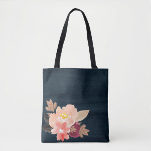 Blume für Wasserfarben Tasche
